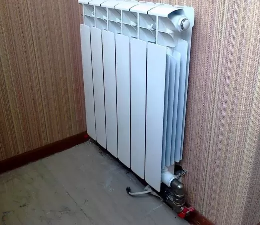 Монтаж водяных радиаторов на балконе в Зеленограде