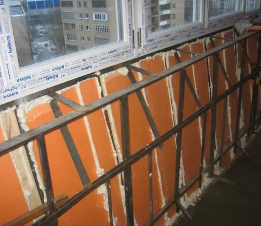 Утепление балкона пеноплексом с выносом подоконника в Зеленограде