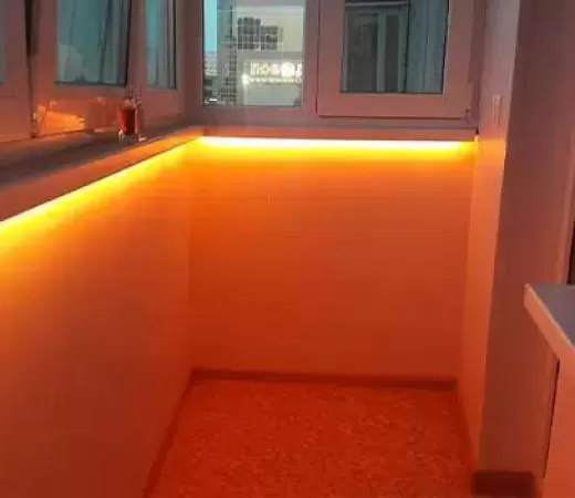 Установка светодиодной ленты на балкон в Зеленограде